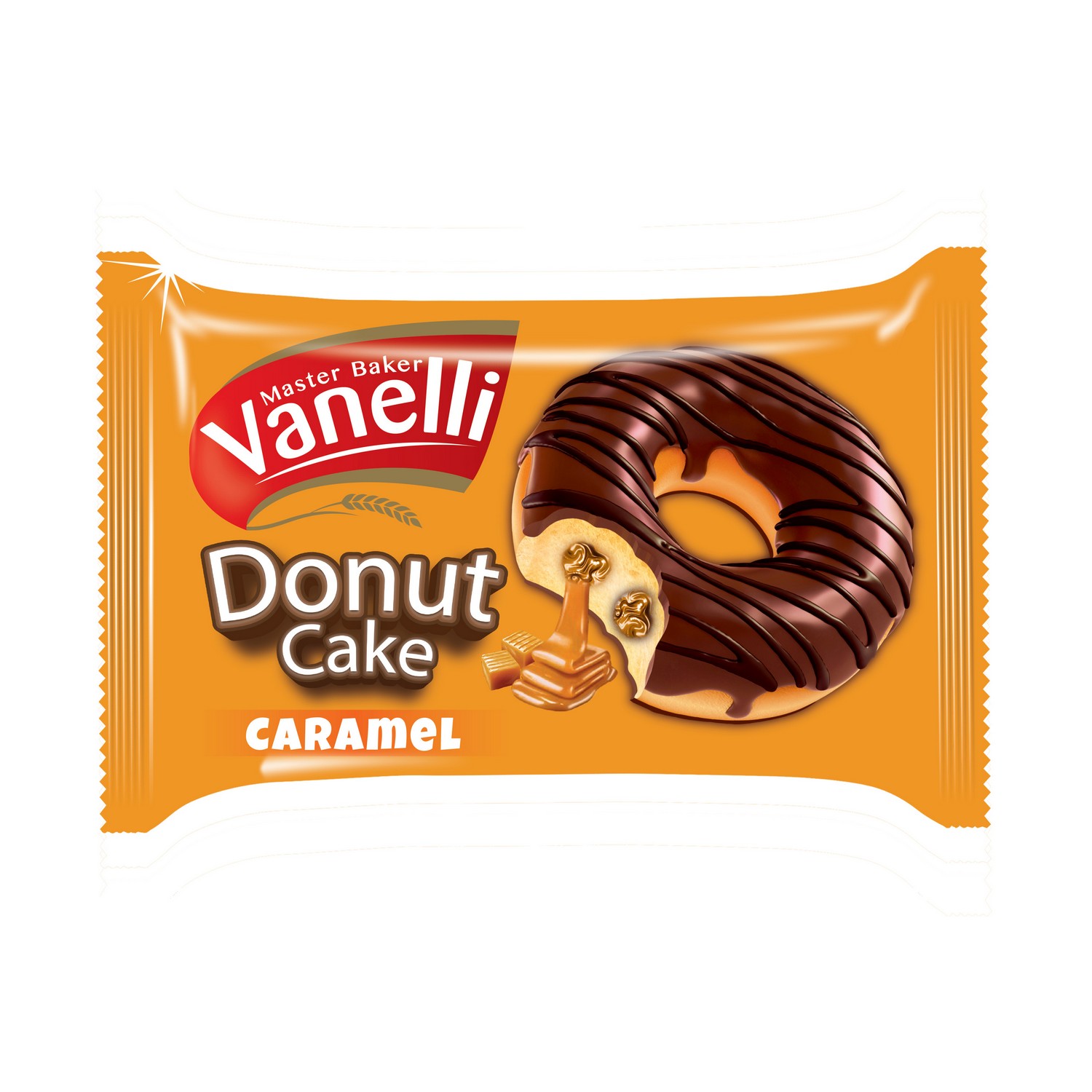 VANELLI DONUT Kakao Kaplamalı Karamel Soslu Kek