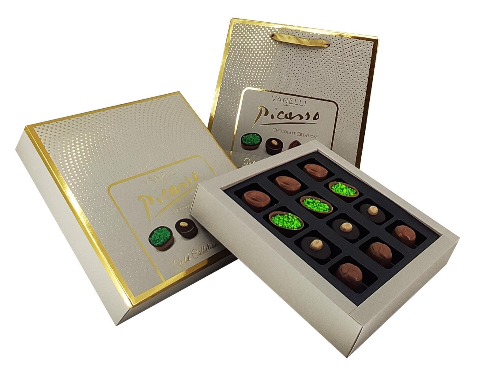 VANELLİ PİCASSO Pralin Çikolata 150 GR- Gold Kırmızı Kutu