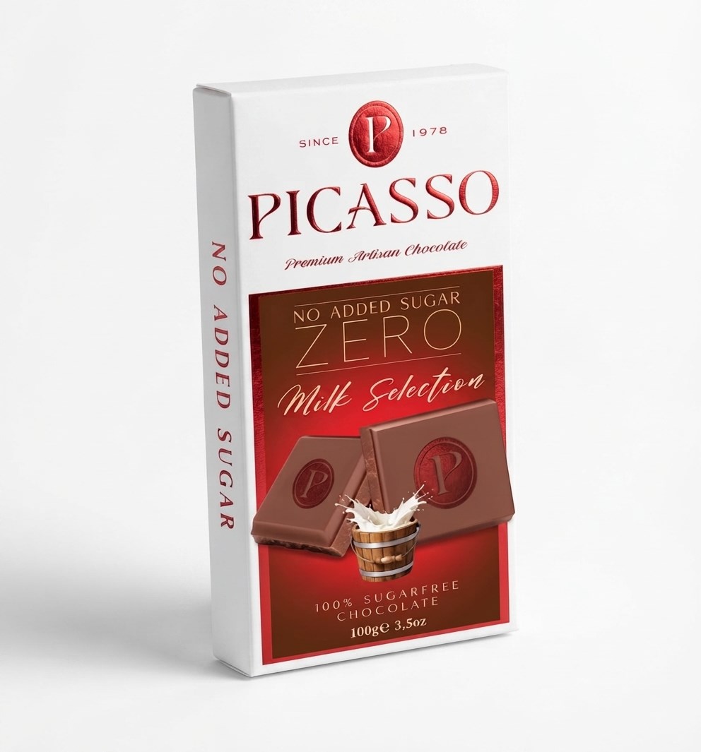PICASSO ZERO Sugar Free Milky Chocolate 100 GR