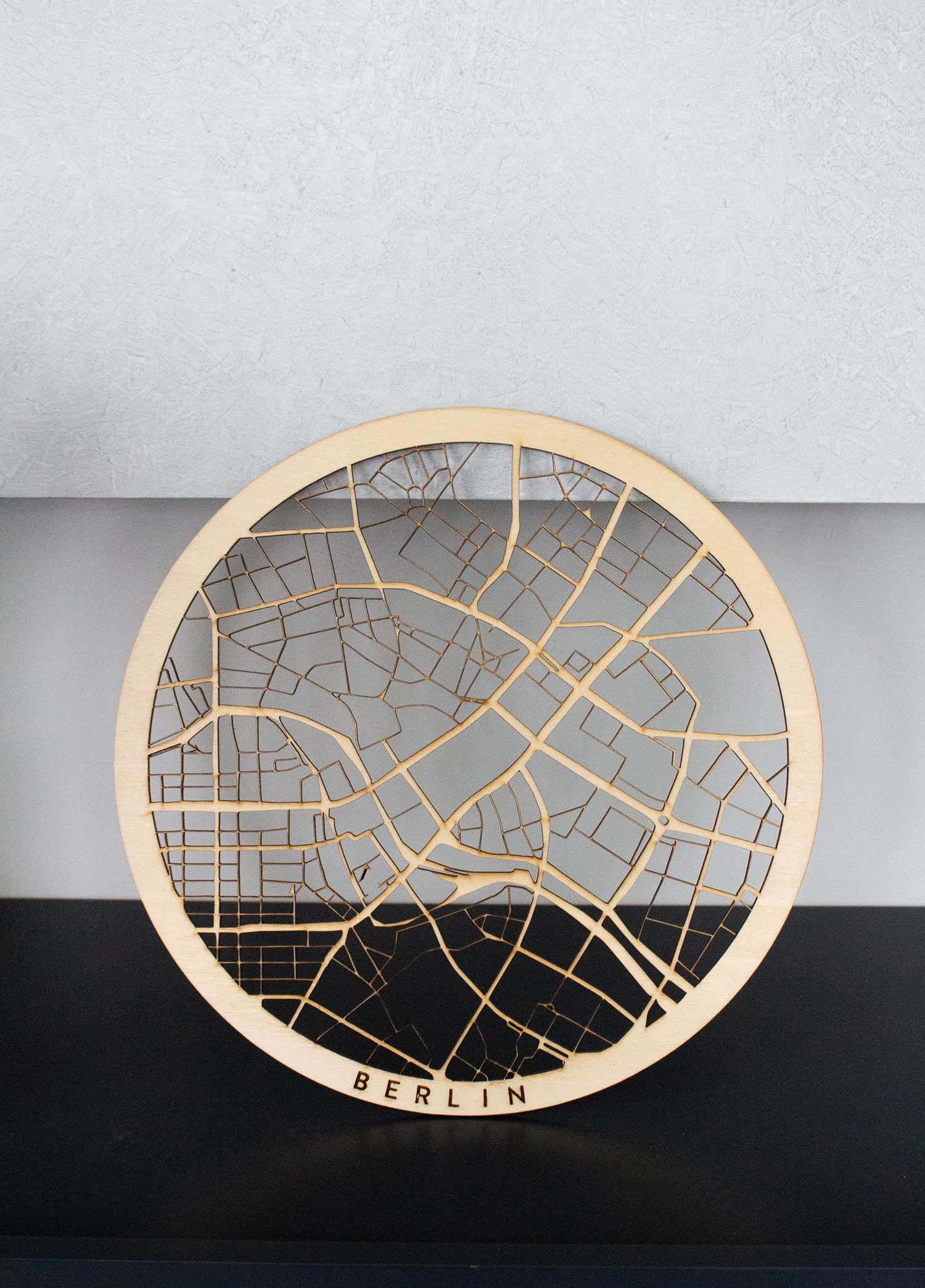 Berlin Wooden City Map