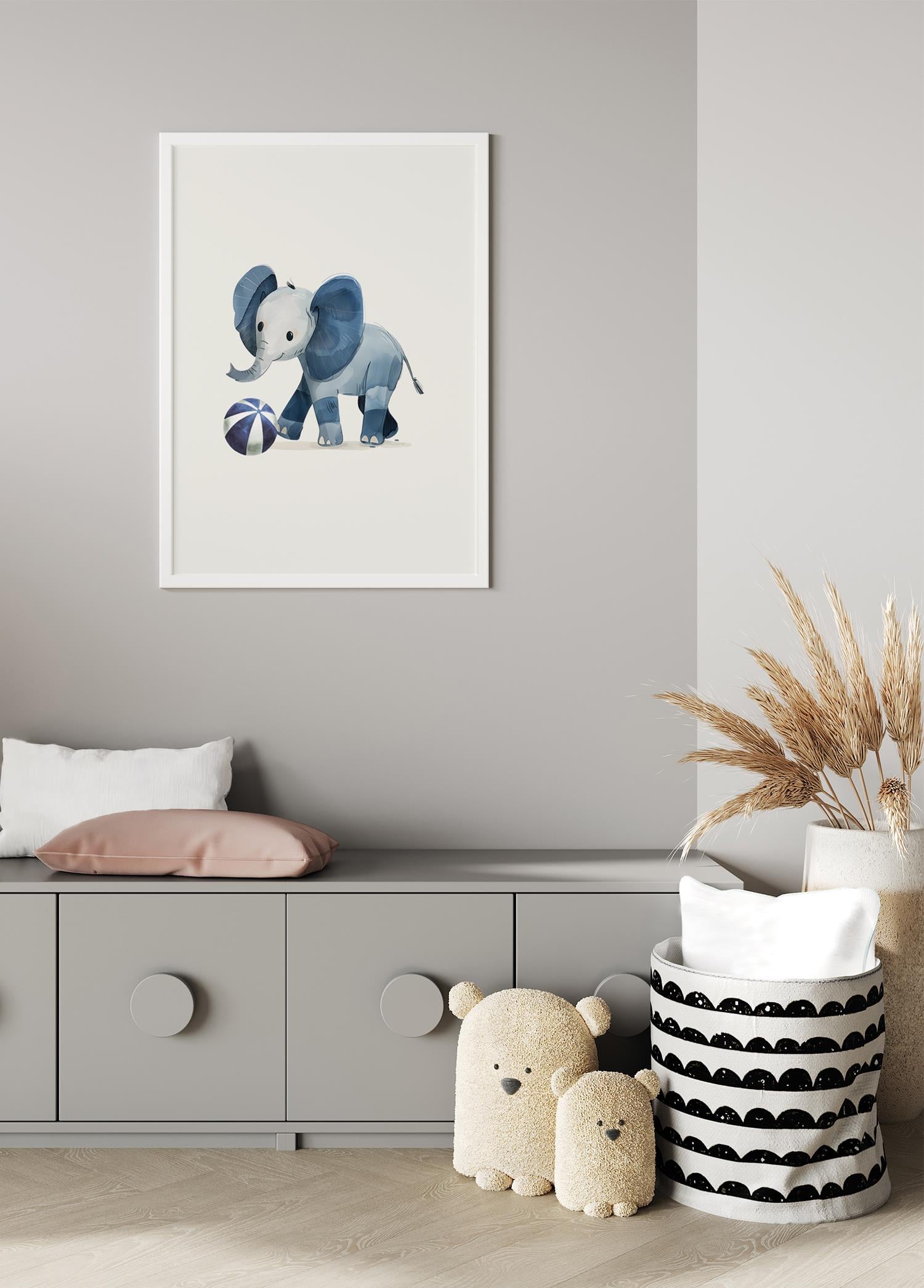 Blue Elephant | Çocuk Odası Tablo