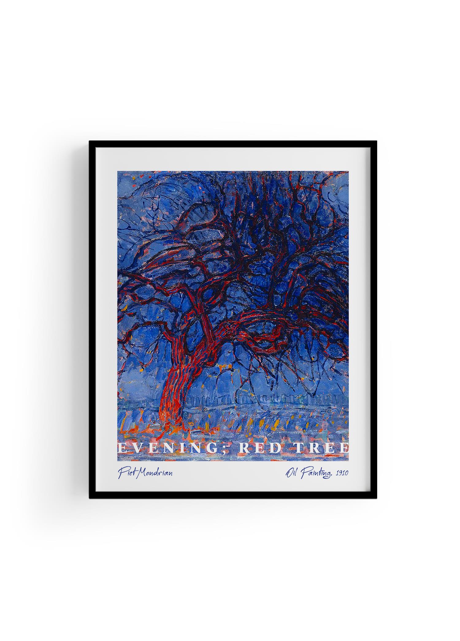 Evening; Red Tree