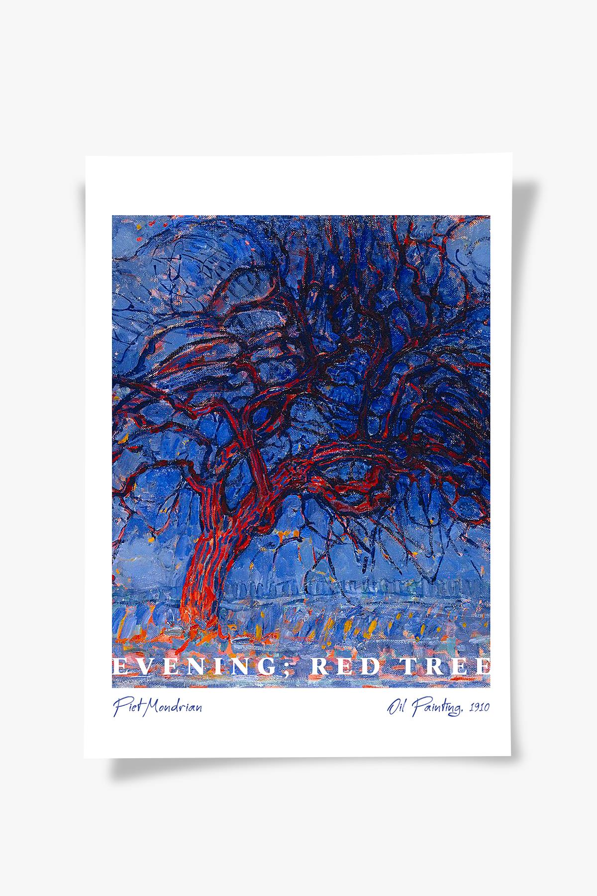 Evening; Red Tree