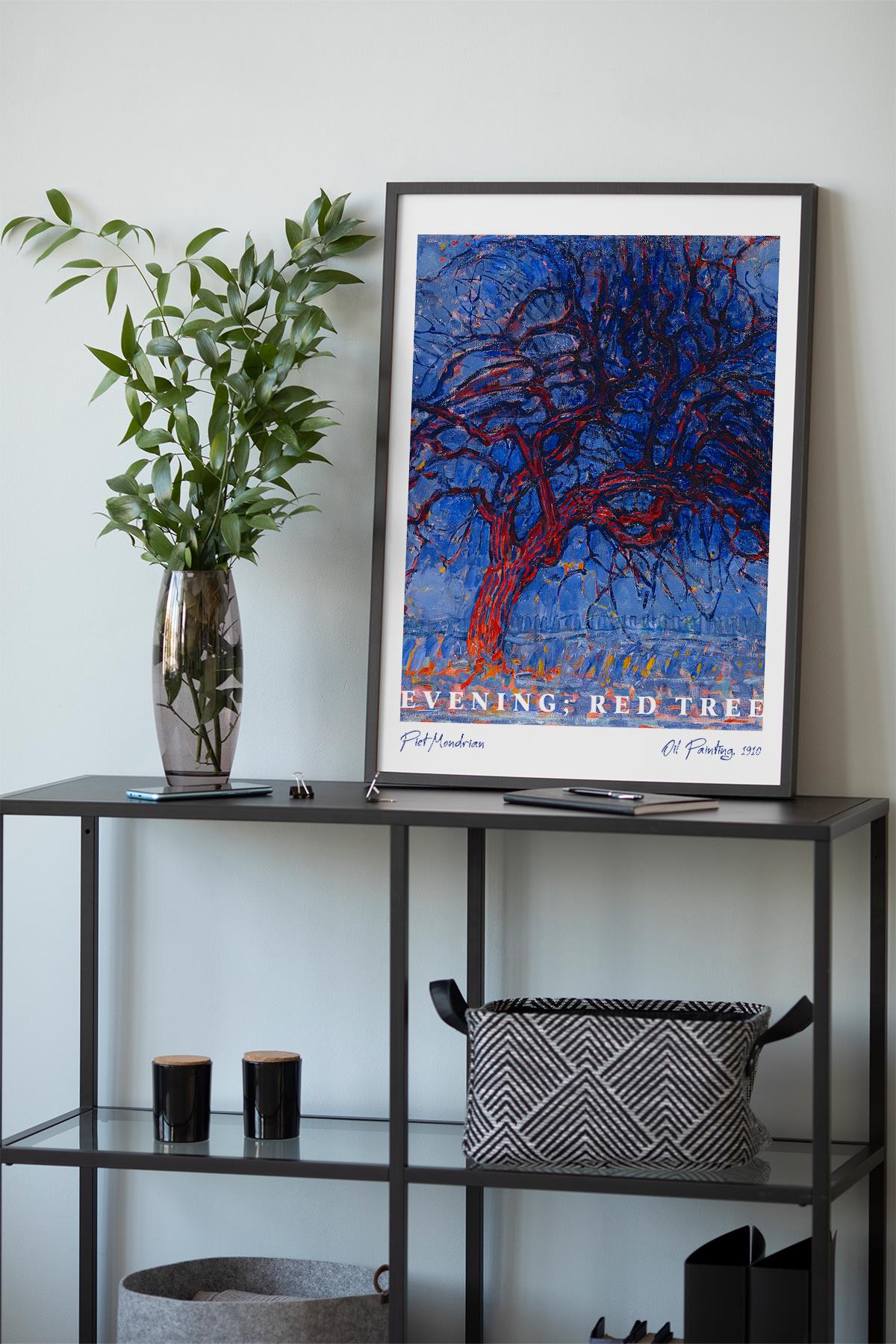 Evening; Red Tree
