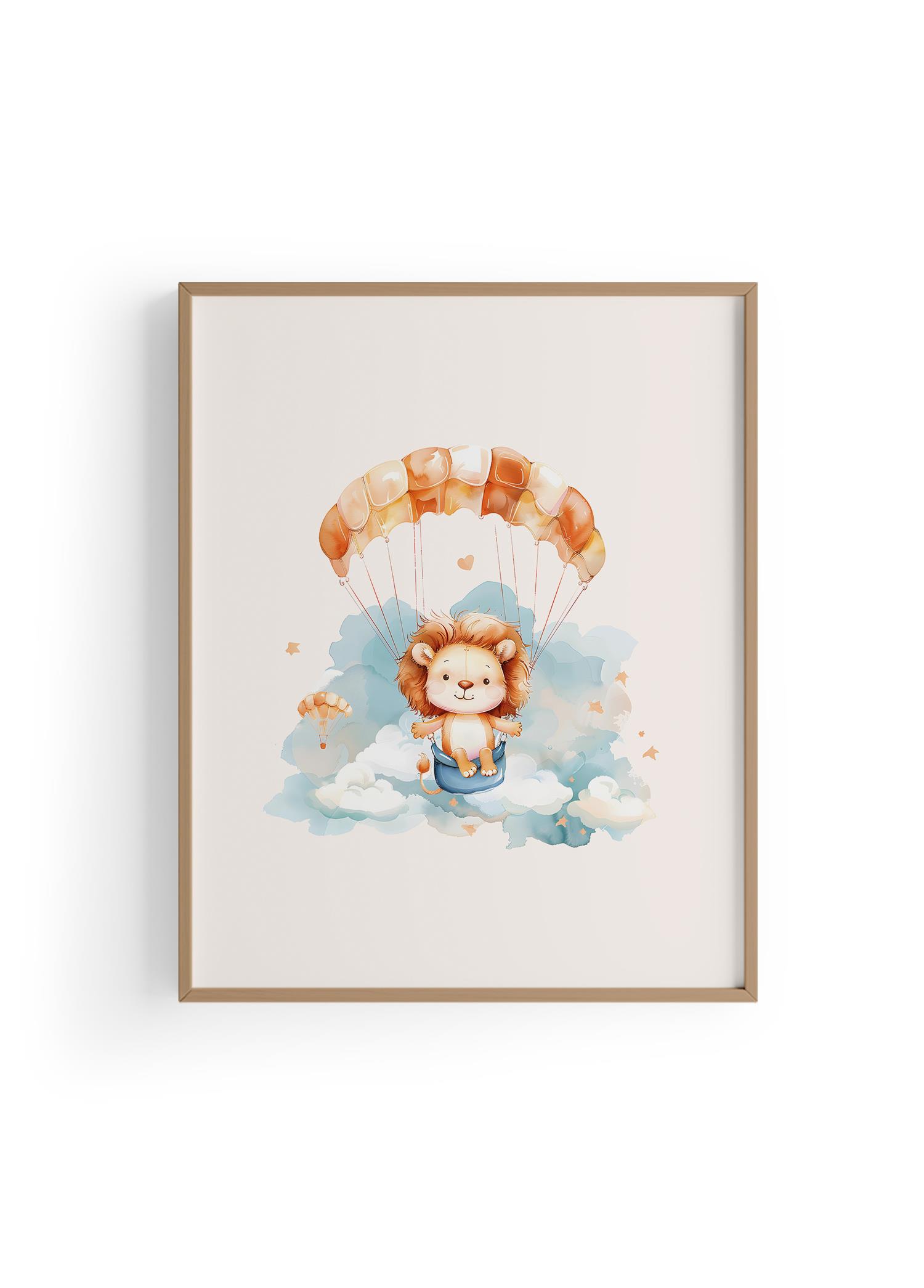 Flying Lion | Çocuk Odası Tablo