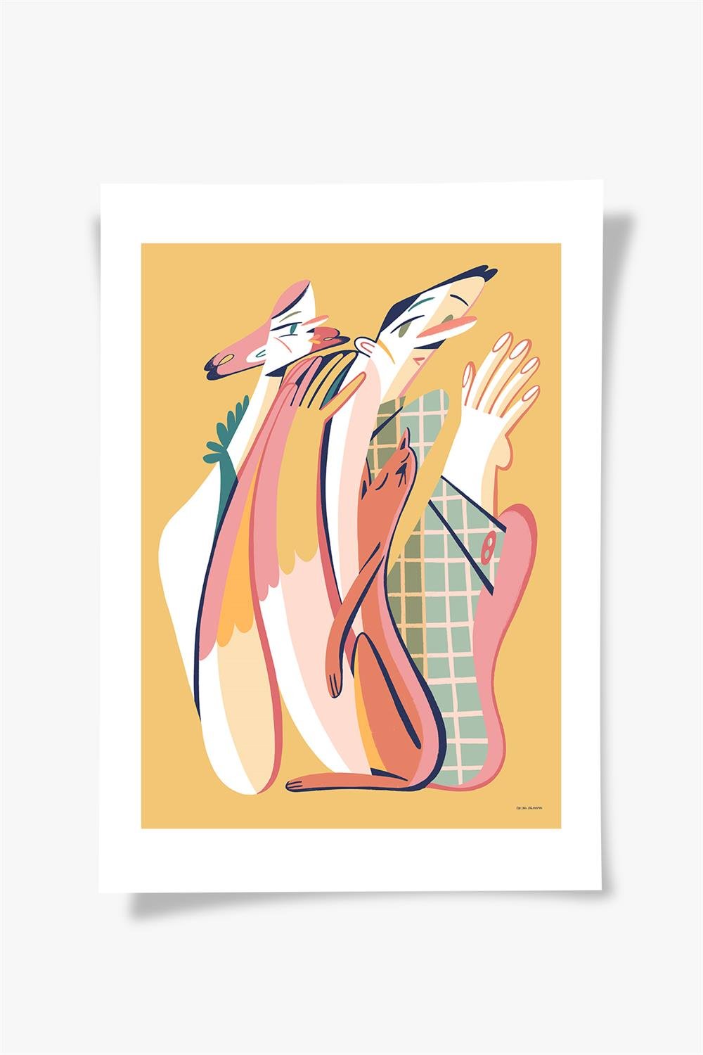NO:10 İllüstrasyon Fine art Print Baskı Tablo Duvar Dekorasyon ürünü Çerçevesiz Poster