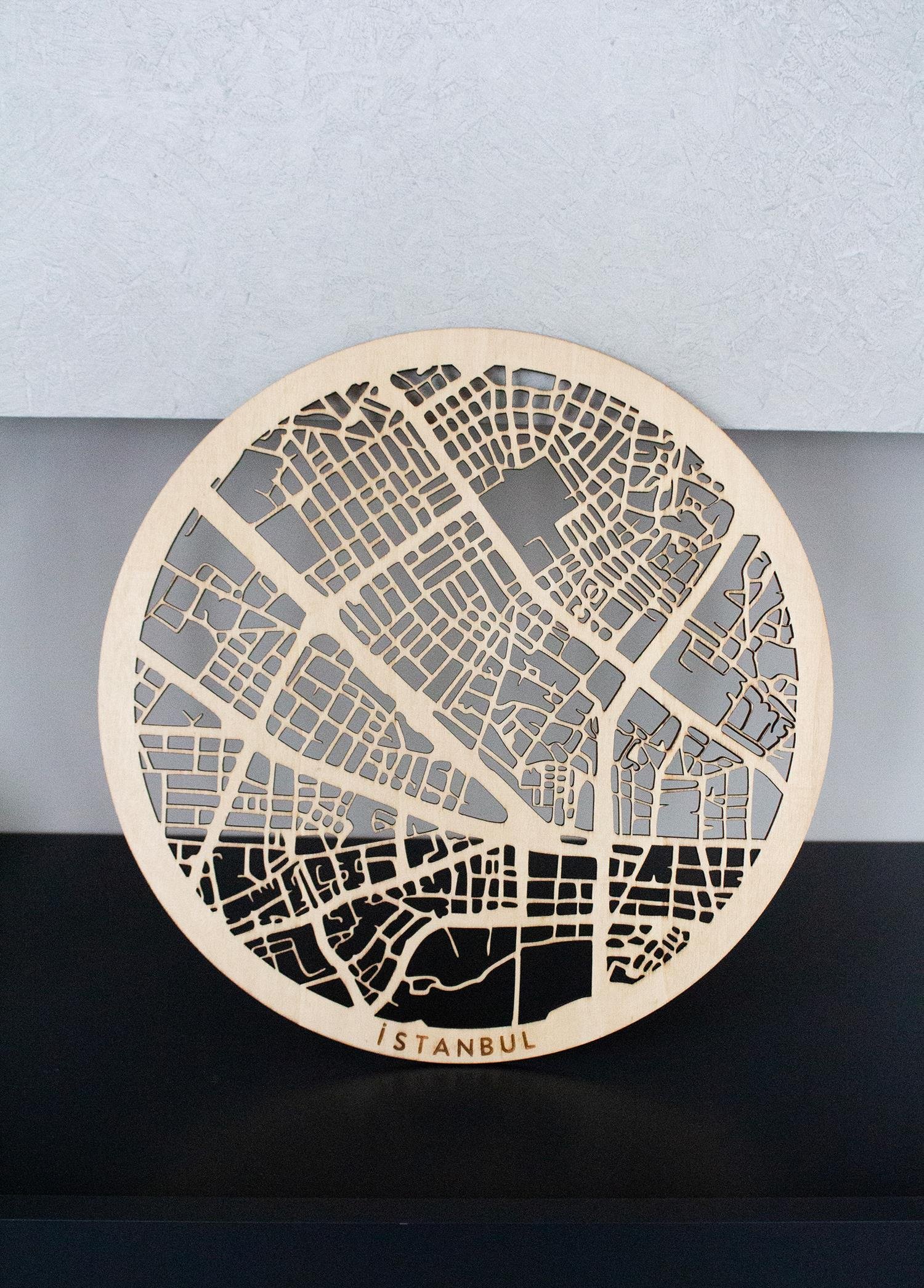 Istanbul Wooden City Map
