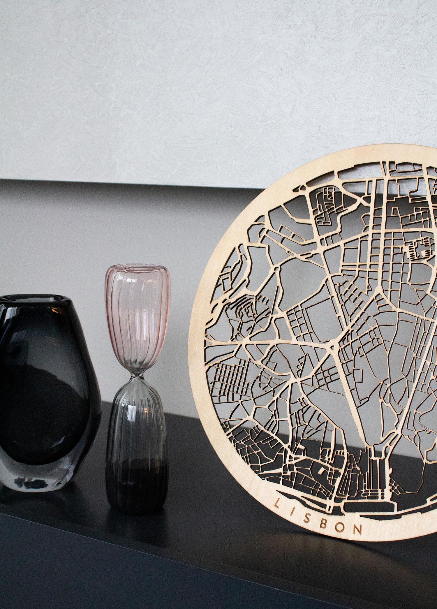 Lisbon Wooden City Map