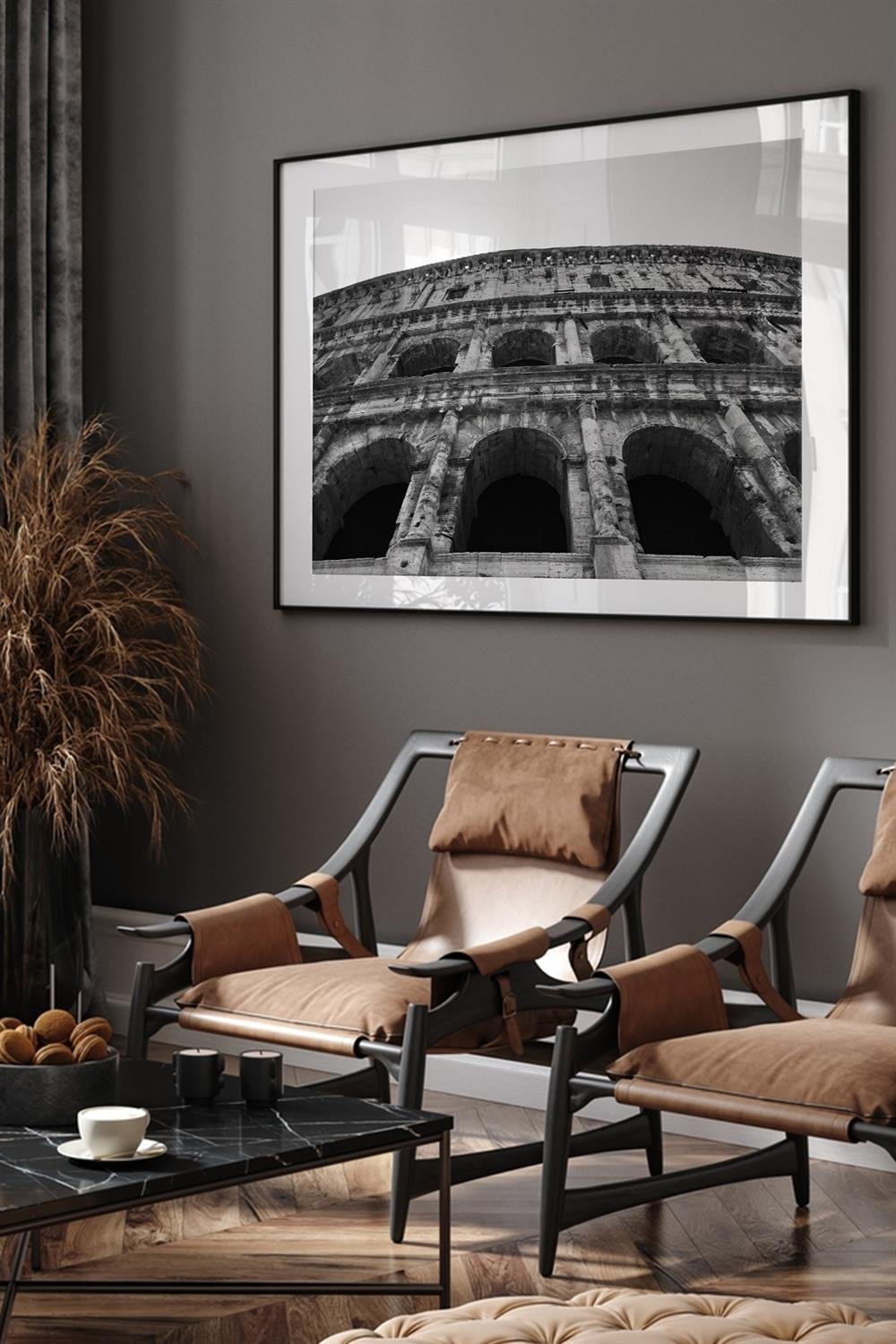 NO:22 TABLO Fine art Print Baskı Duvar Dekorasyon ürünü Beyaz Çerçeveli
