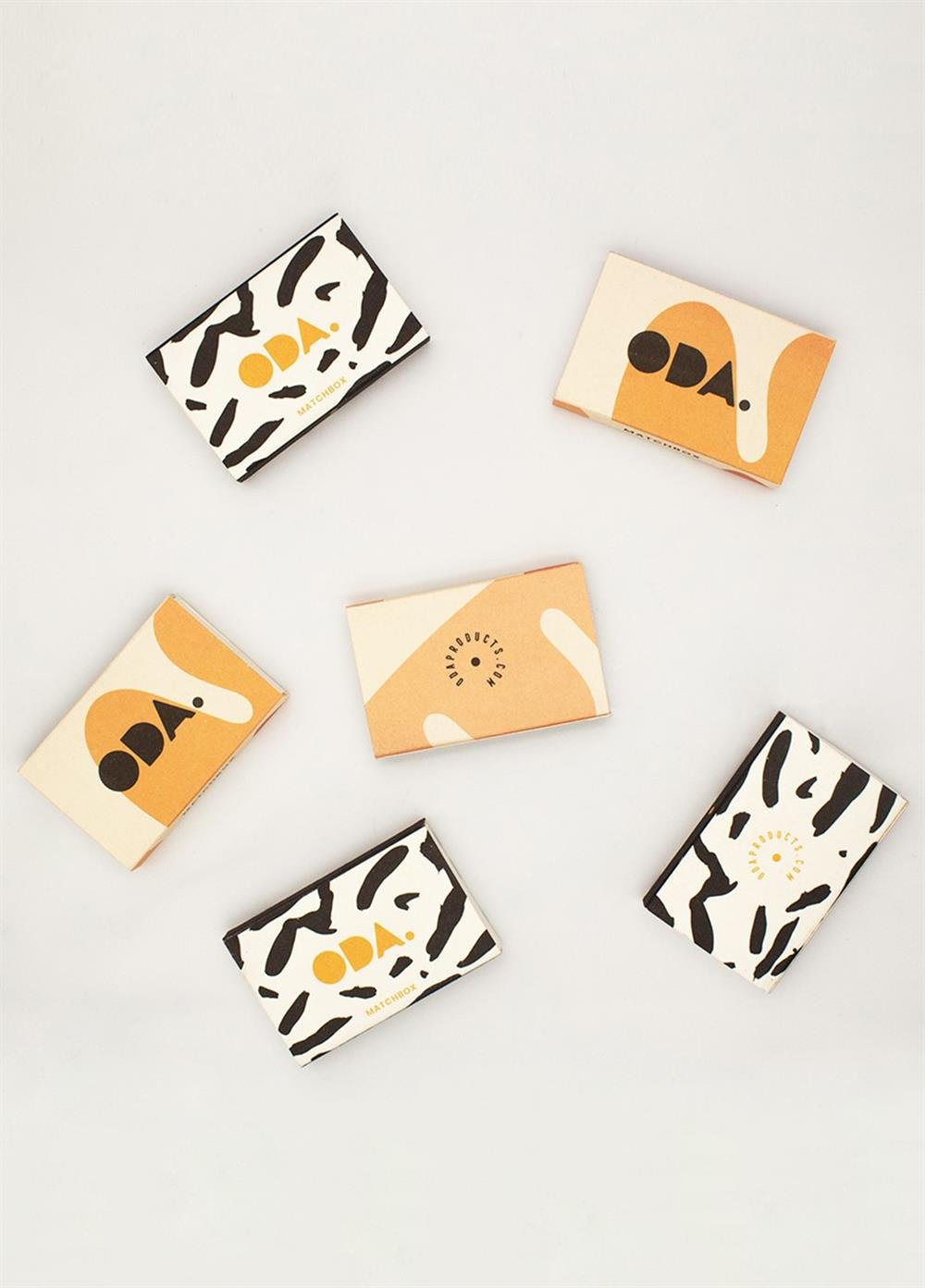 ODA.products Matchbox 6 Adet Renkli Kibrit Kutusu Seti