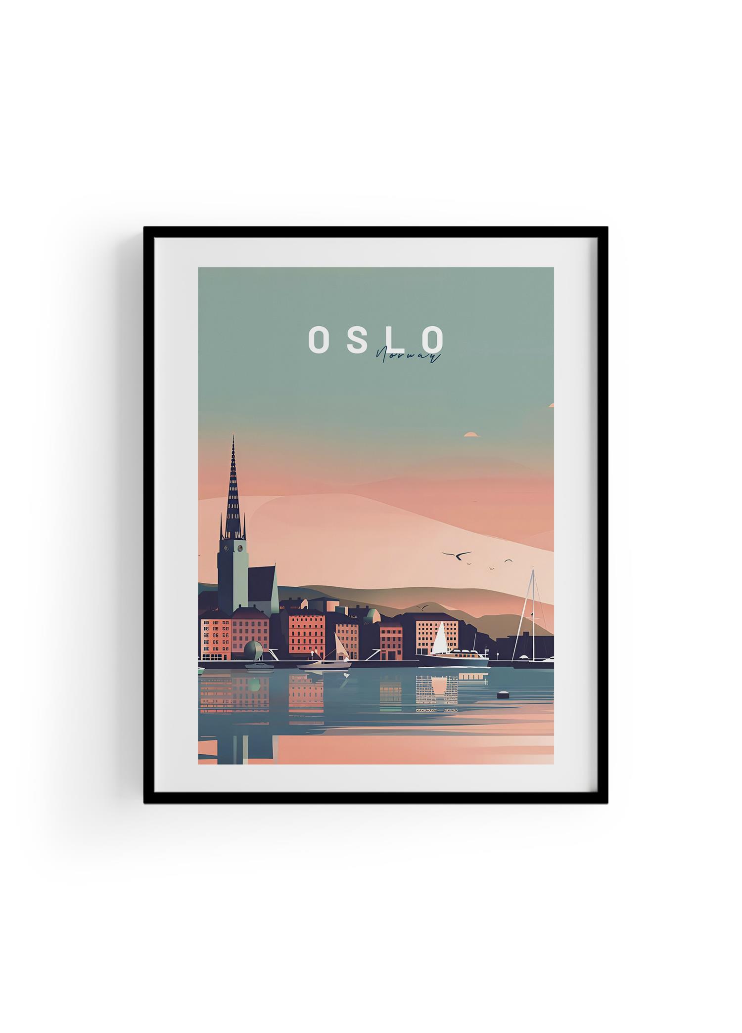 Oslo | Şehir Posteri