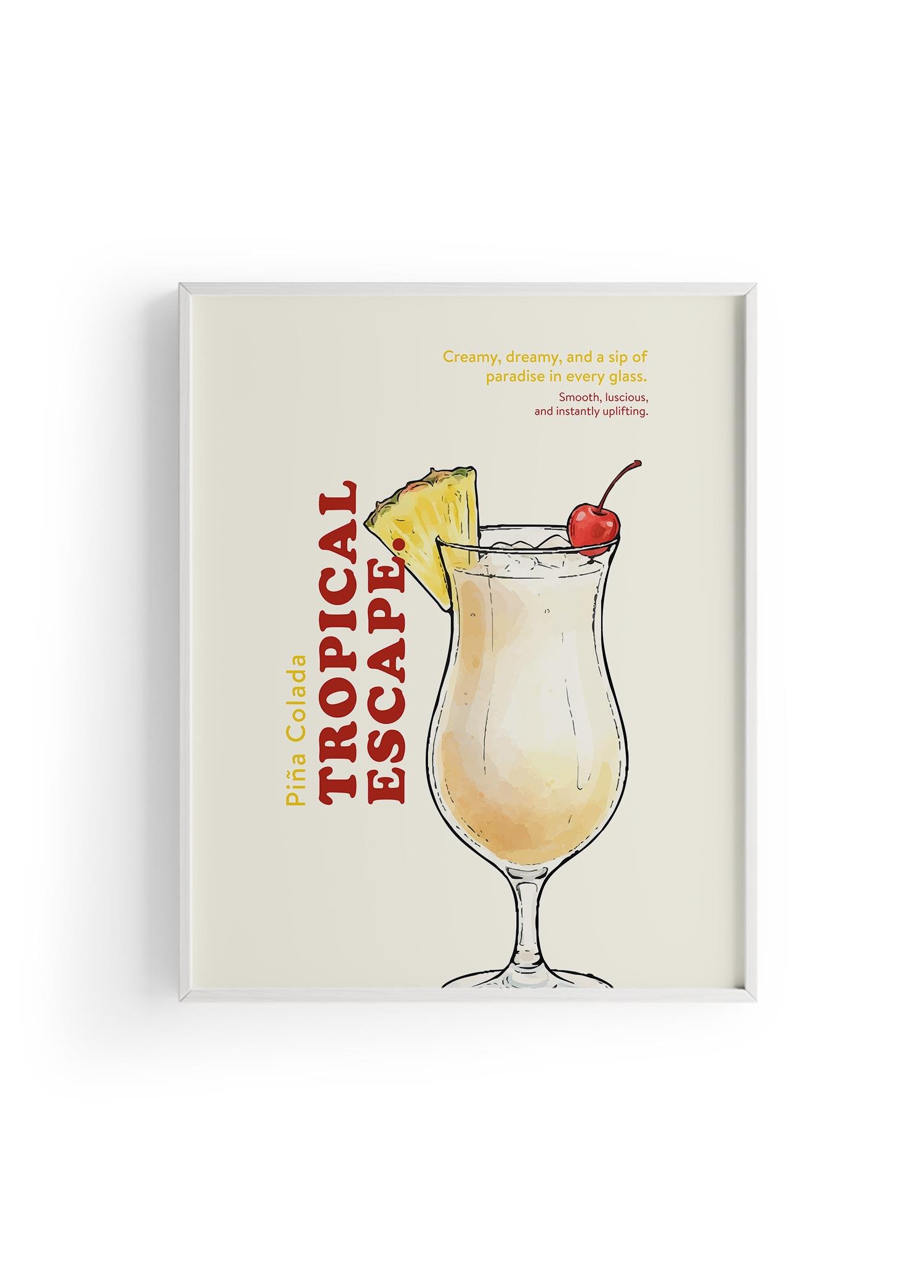 Piña Colada Kokteyl Posteri