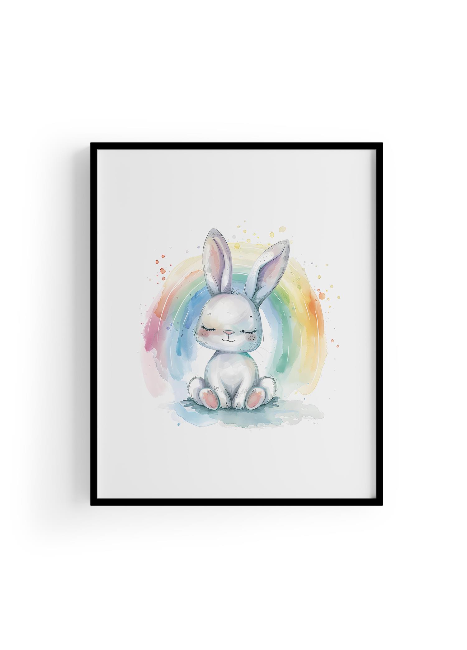 Rainbow Bunny | Çocuk Odası Tablo