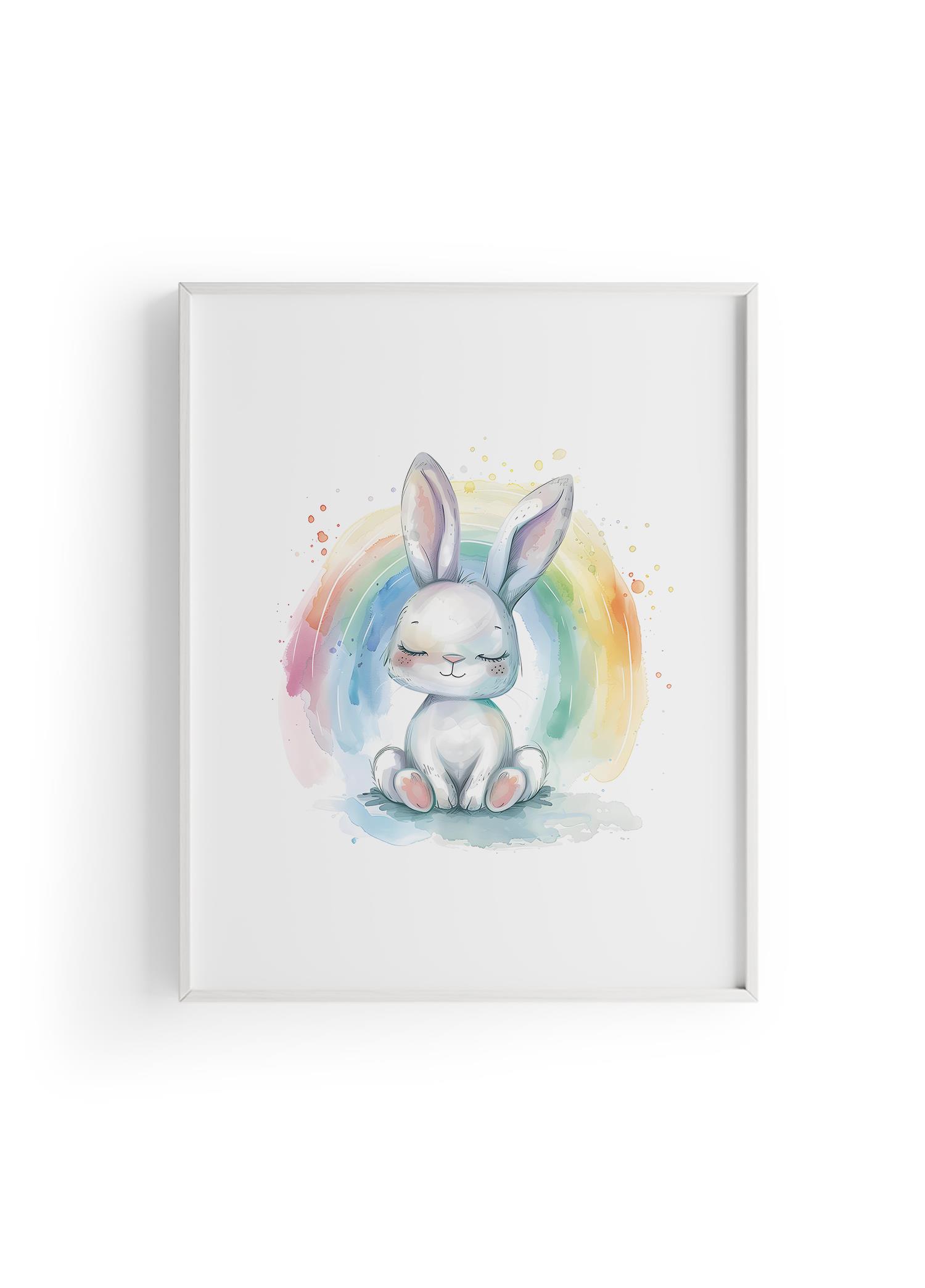 Rainbow Bunny | Çocuk Odası Tablo