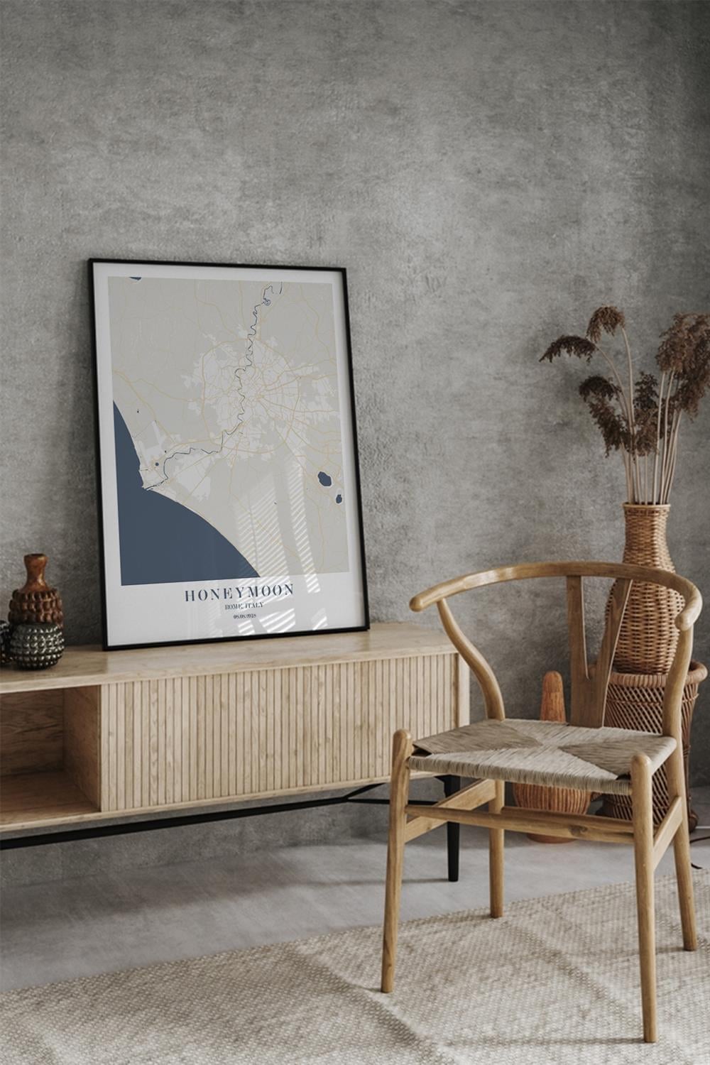 ROMA  Harita Şehir Siyah Çerçeve Fine art Print Baskı Tablo Duvar Dekorasyon ürünü Poster
