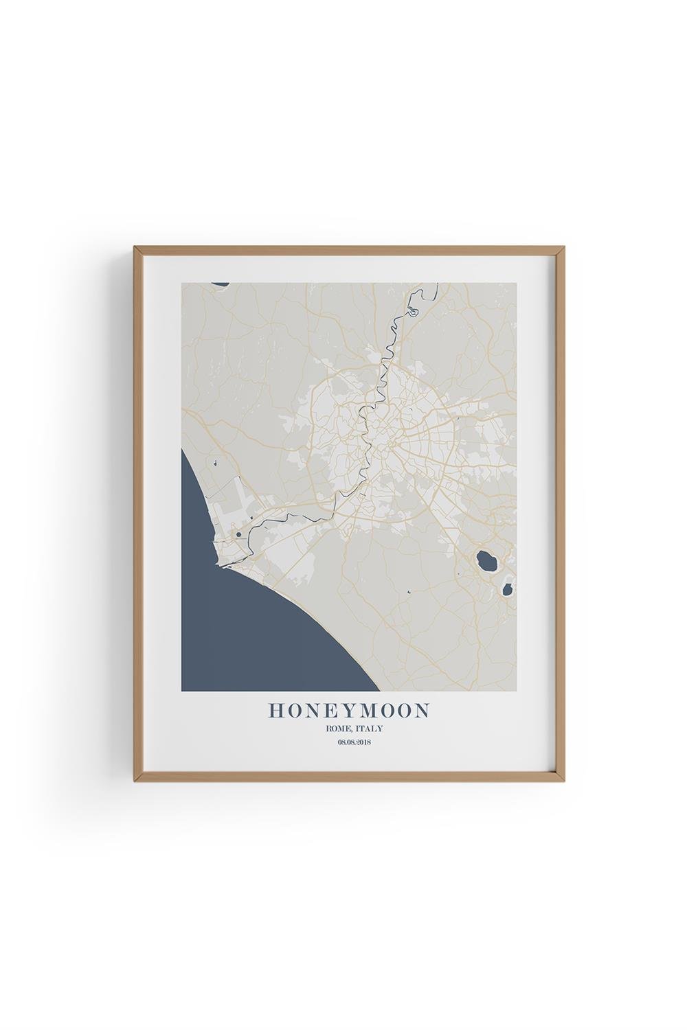 ROMA  Harita Şehir Siyah Çerçeve Fine art Print Baskı Tablo Duvar Dekorasyon ürünü Poster