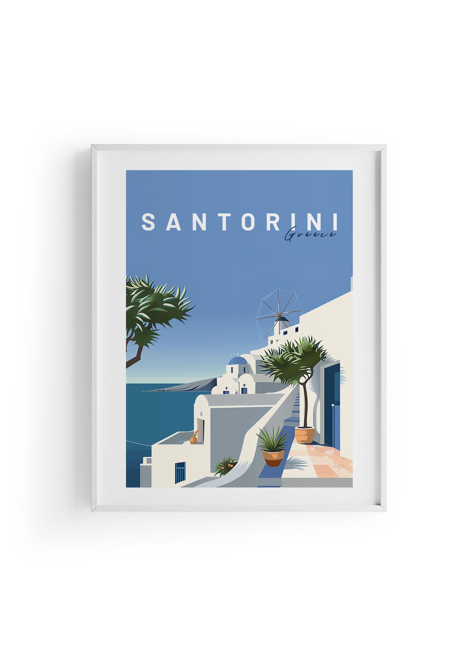 Santorini | Şehir Posteri