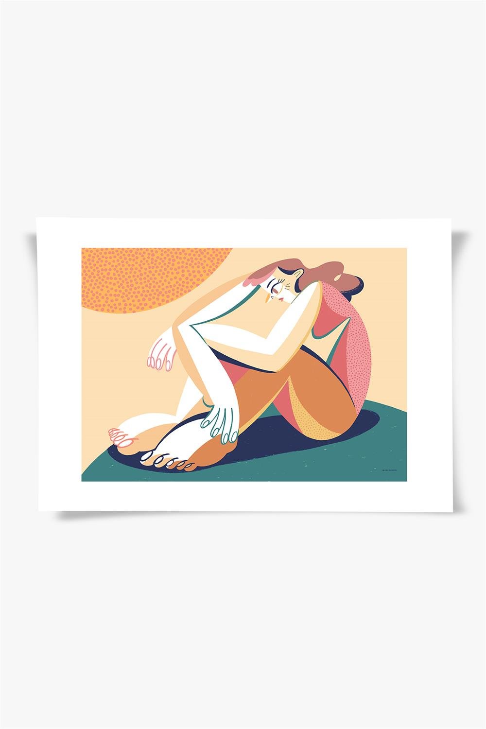 NO:6  İllüstrasyon Fine art Print Baskı Tablo Duvar Dekorasyon ürünü Çerçevesiz Poster