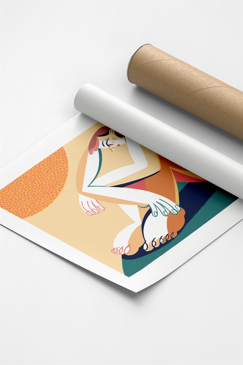 NO:6  İllüstrasyon Fine art Print Baskı Tablo Duvar Dekorasyon ürünü Çerçevesiz Poster