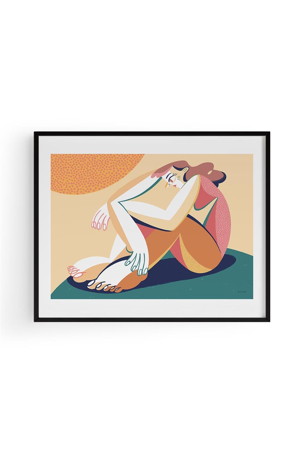 NO:6  İllüstrasyon Fine art Print Baskı Tablo Duvar Dekorasyon ürünü Çerçevesiz Poster