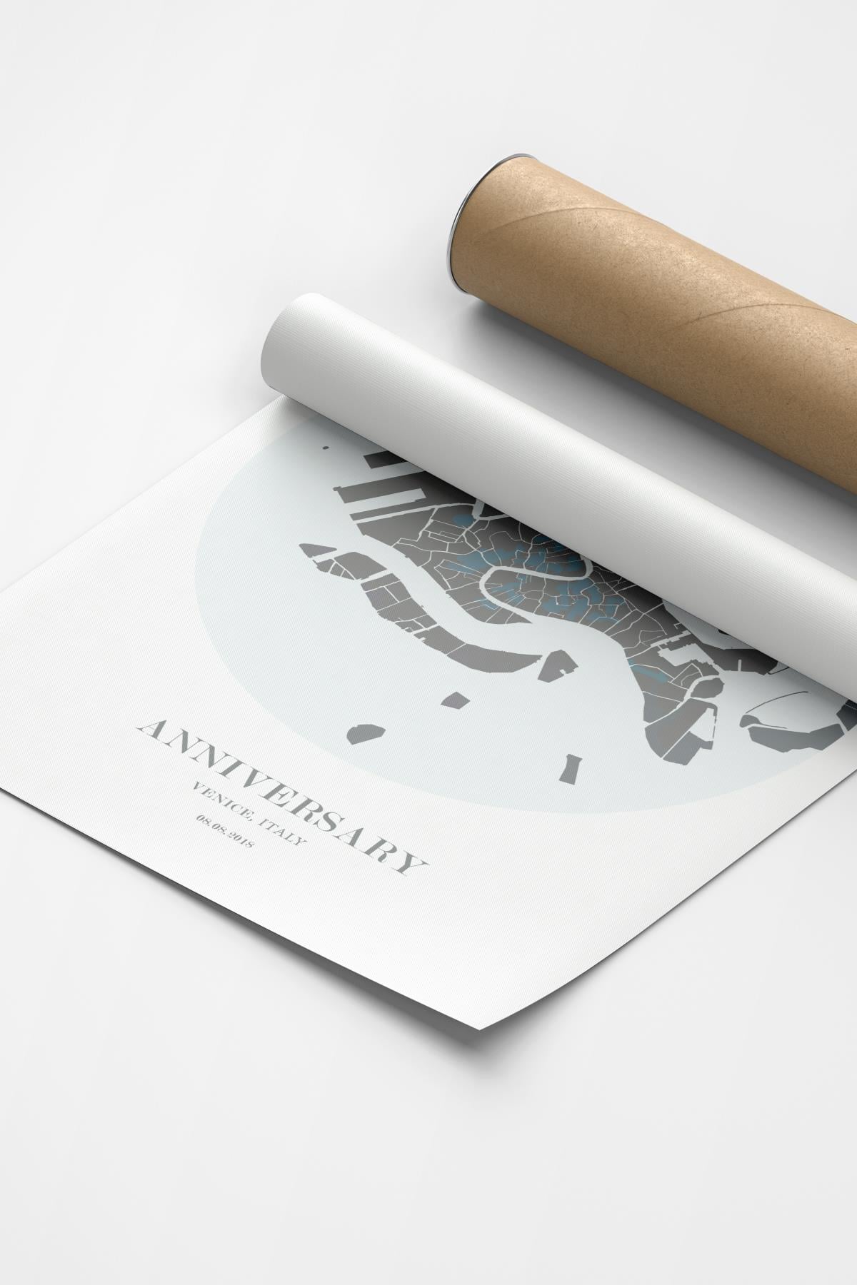 VENICE  Harita Şehir Ahşap Çerçeve Fine art Print Baskı Tablo Duvar Dekorasyon ürünü Poster