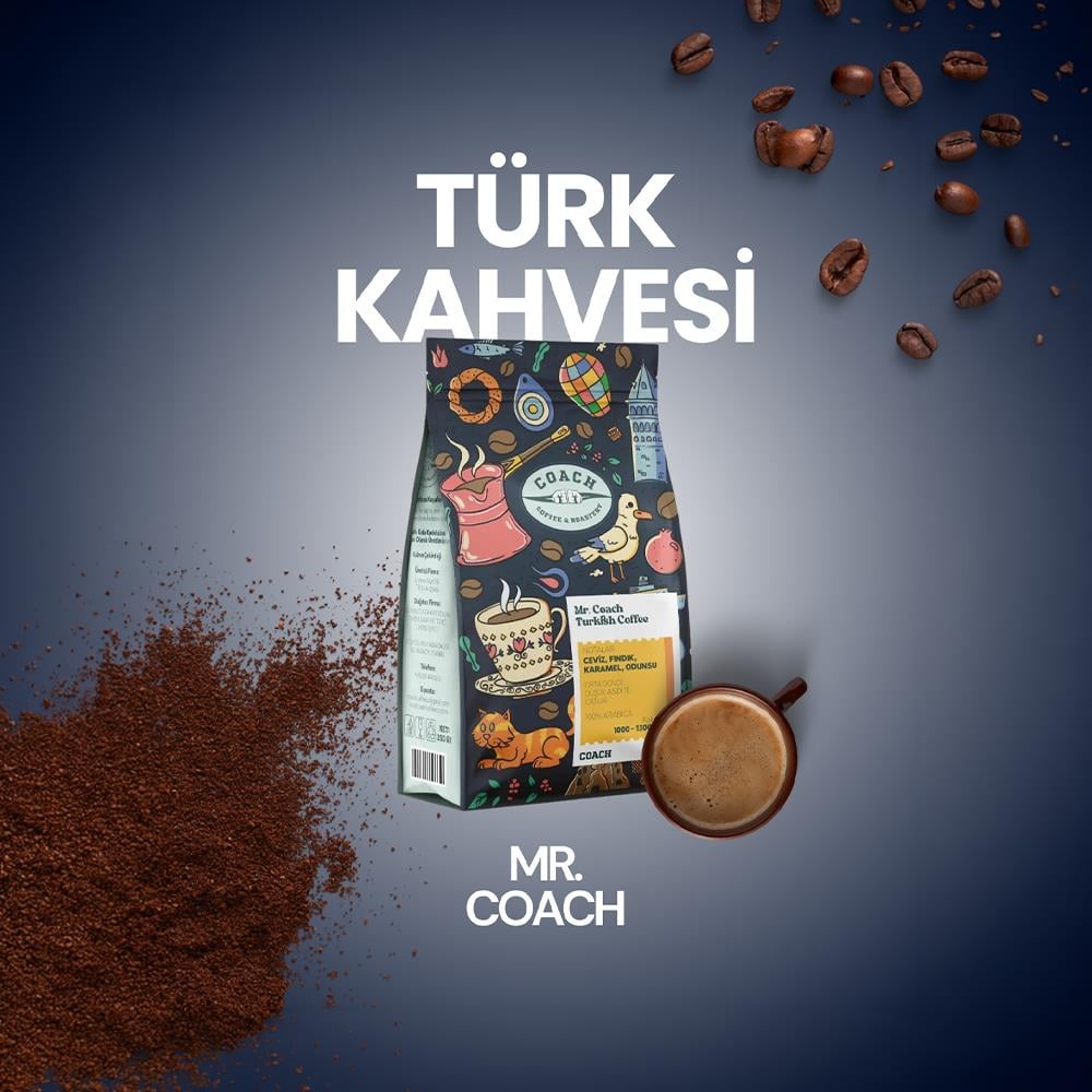 Coach Coffee Mr. Coach Premium Öğütülmüş Türk Kahvesi 250 Gr