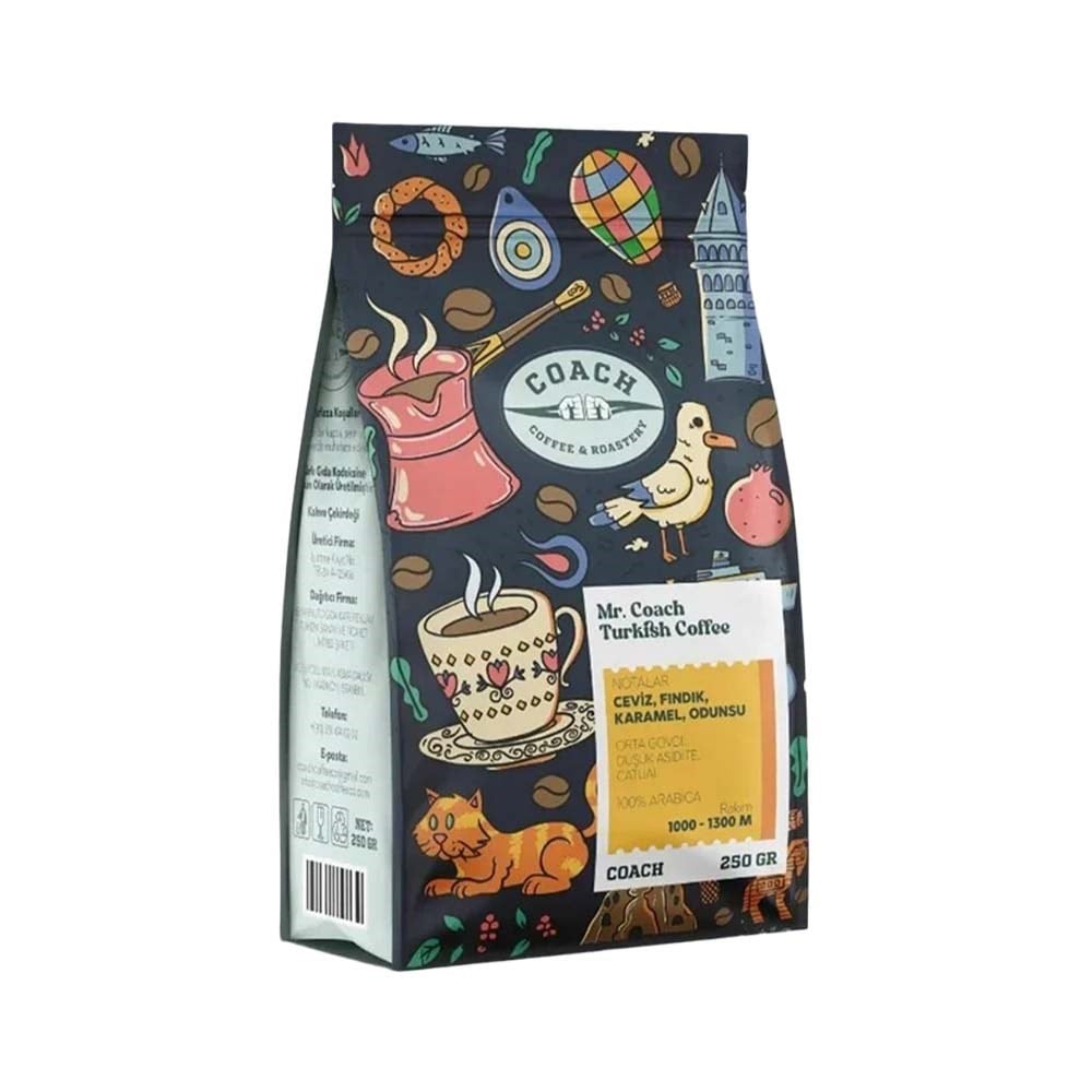 Coach Coffee Mr. Coach Premium Öğütülmüş Türk Kahvesi 250 Gr