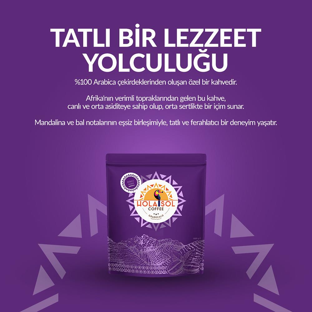 Hola Sol Dolce Nero Çekirdek Kahve 250 Gr