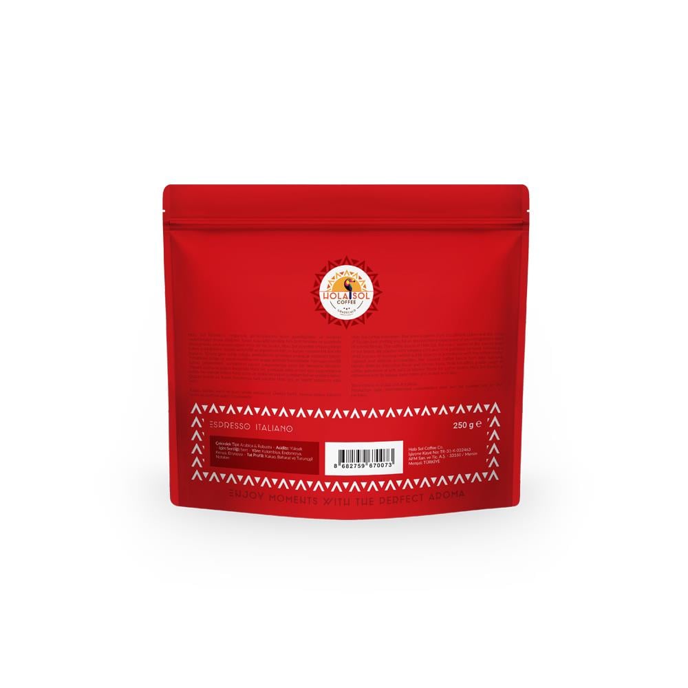 Hola Sol Espresso Italiano Çekirdek Kahve 250 Gr