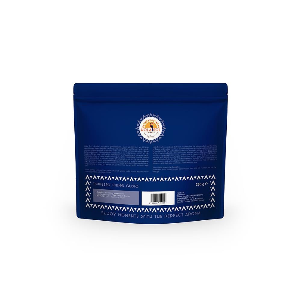 Hola Sol Espresso Primo Gusto Çekirdek Kahve 250 Gr