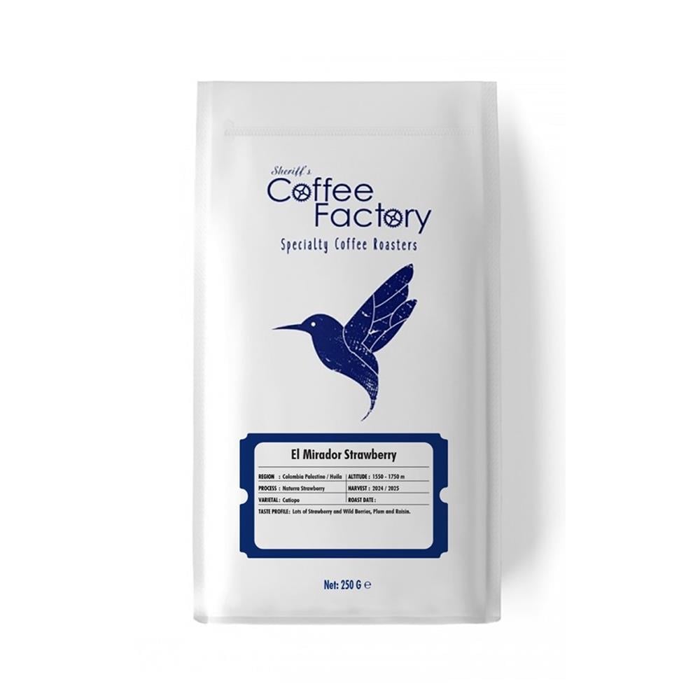 Kahve Fabrikası Colombia El Mirador Strawberry Çekirdek Kahve 250 Gr