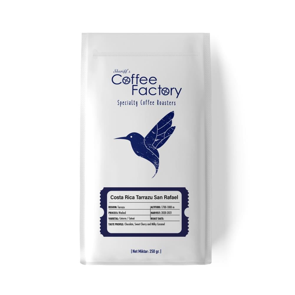 Kahve Fabrikası Costa Rica Tarrazu San Rafael Çekirdek Kahve 250 Gr