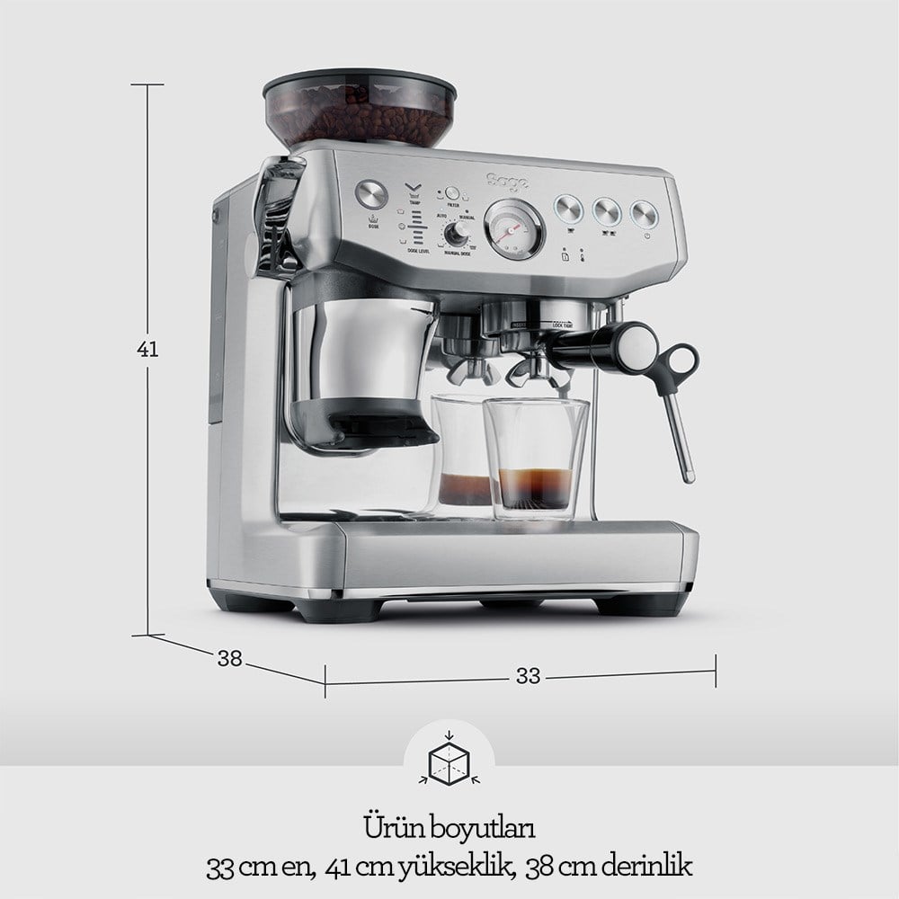 Sage SES876 The Barista Express™ Impress Espresso Makinesi Swiss Plug