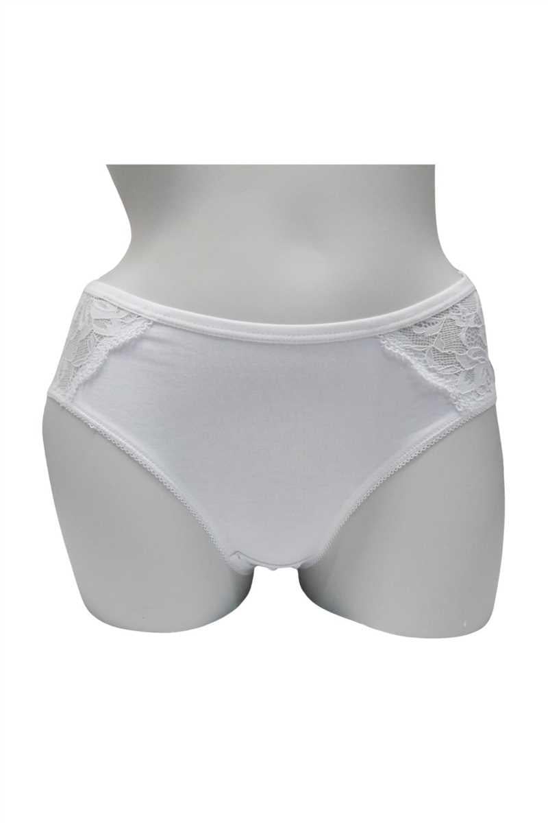 Kadın Pamuklu Dantelli Slip (2832)