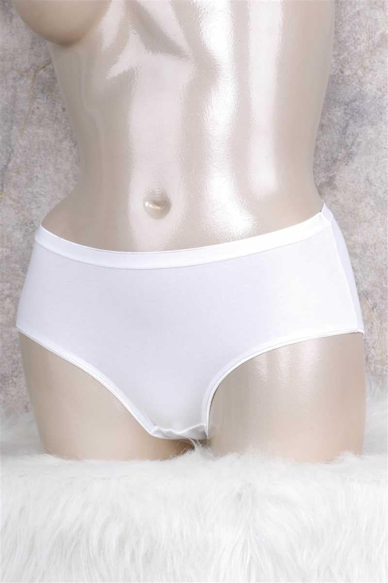 Kadın Pamuklu Orta Bel Geniş Bel Lastikli Slip (2677)