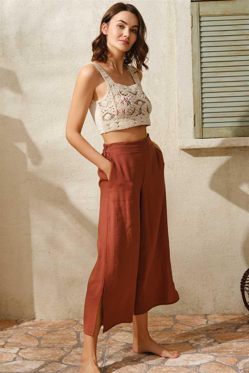 Sıfır Kol Oyuk U Yaka Kadın Cotton Düz Yazlık Uzun Dantel Detaylı Pijama Takımı Anıl 9810