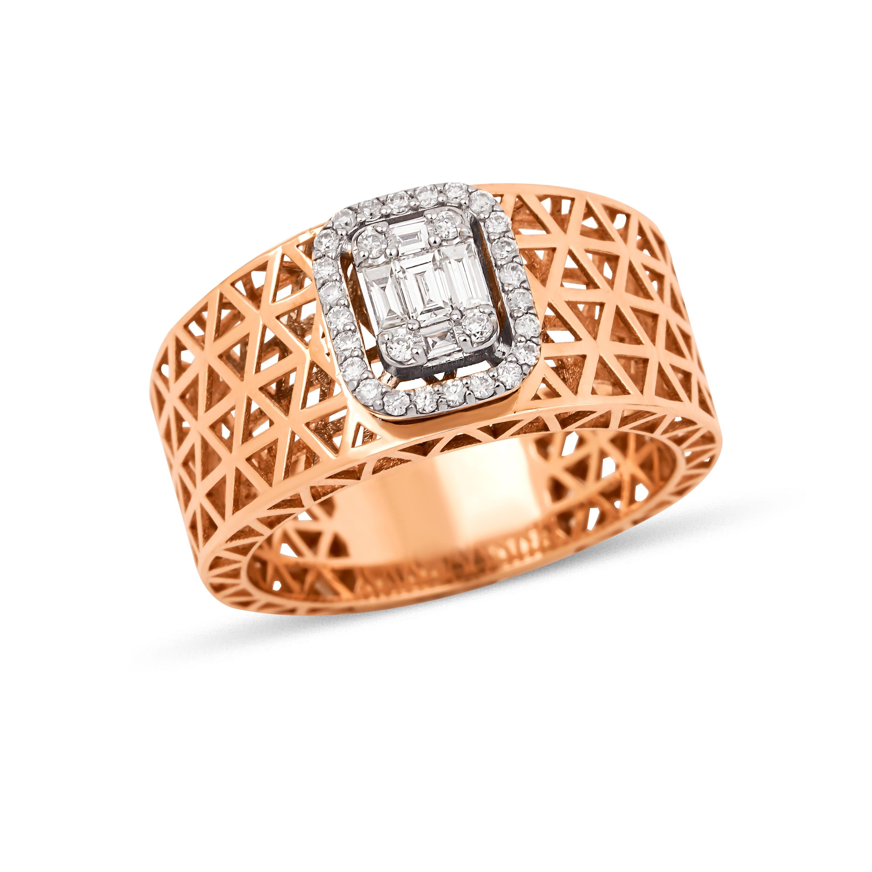 0.30 Karat Mikonos Baget Yüzük - IDL Sertifikalı