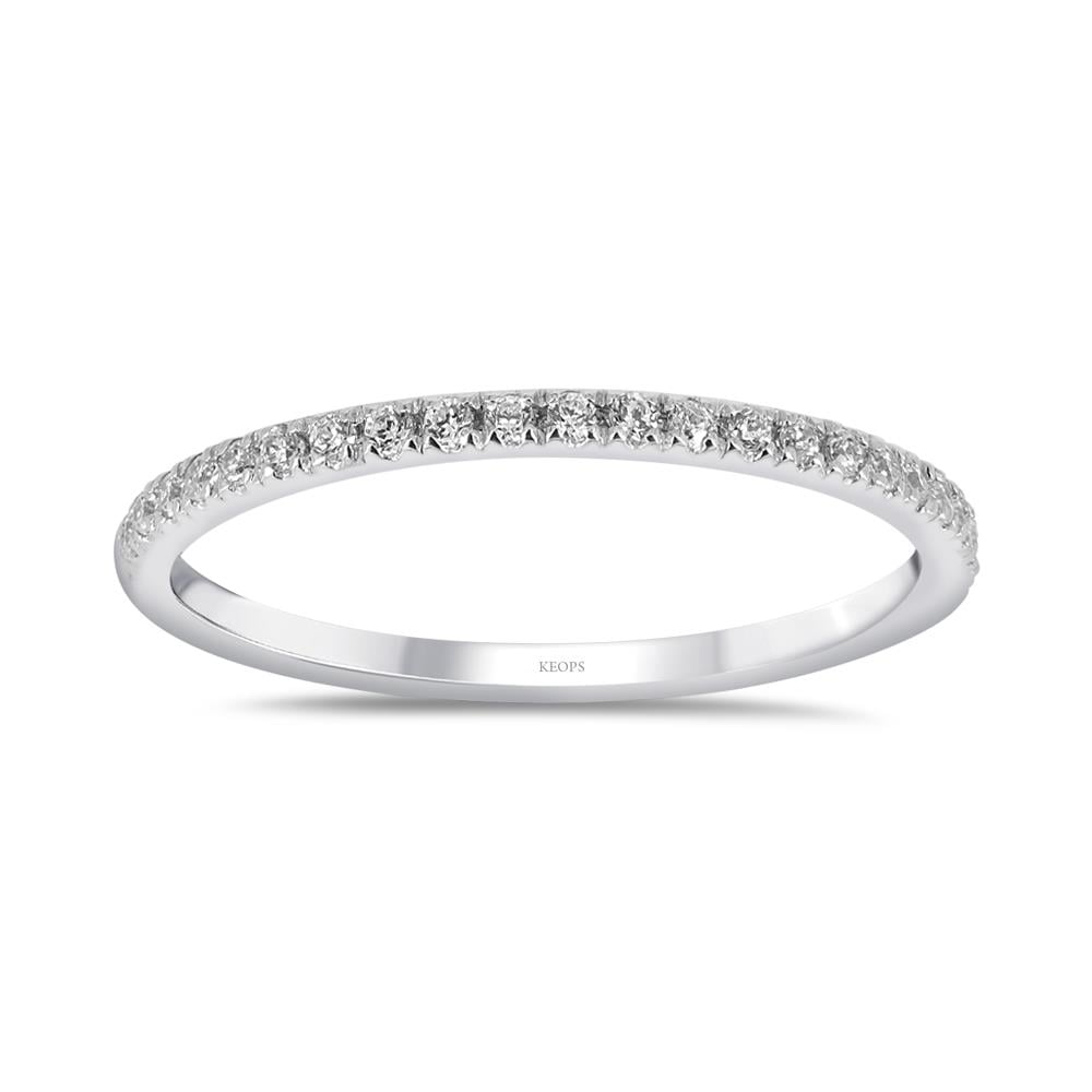 0.13 Karat Pırlanta Yarımtur Yüzük 