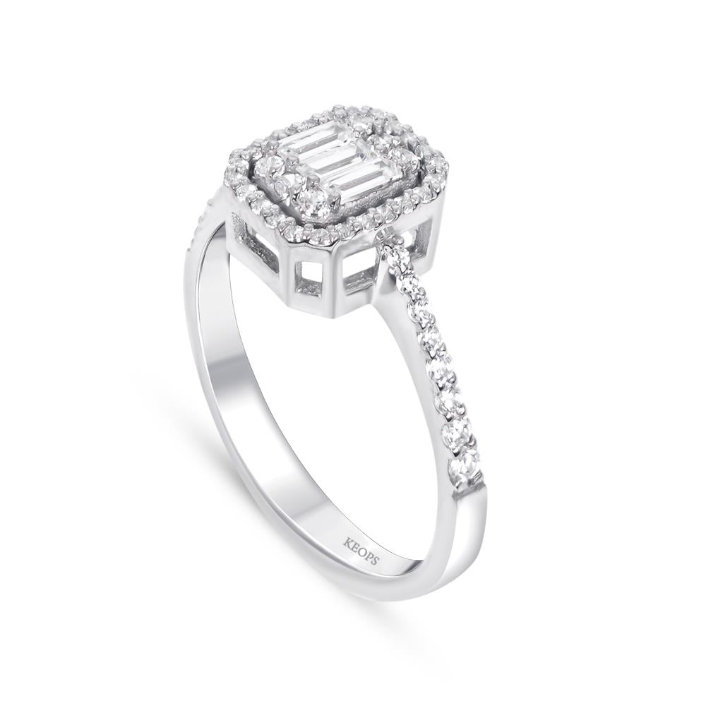 0.41 Karat Baget Pırlanta Yüzük