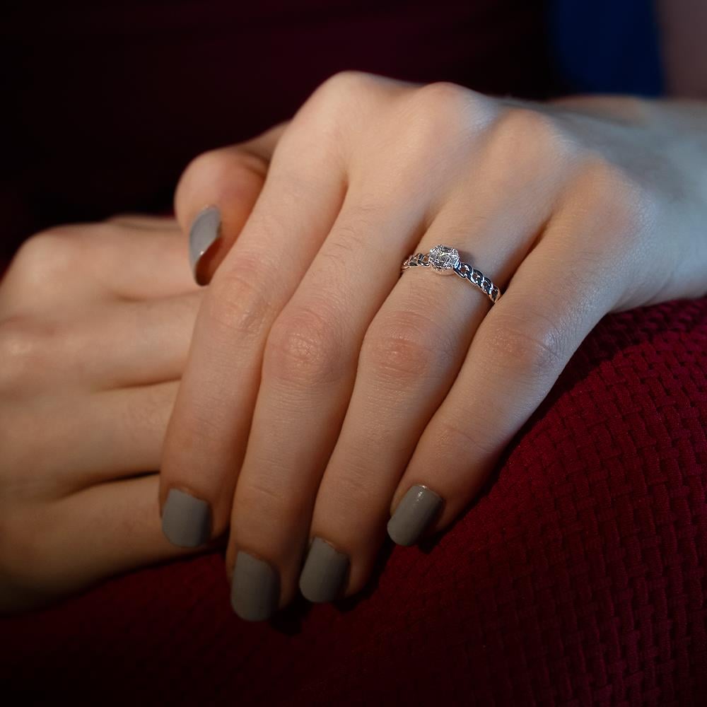 0.18 Karat Baget Pırlanta Yüzük