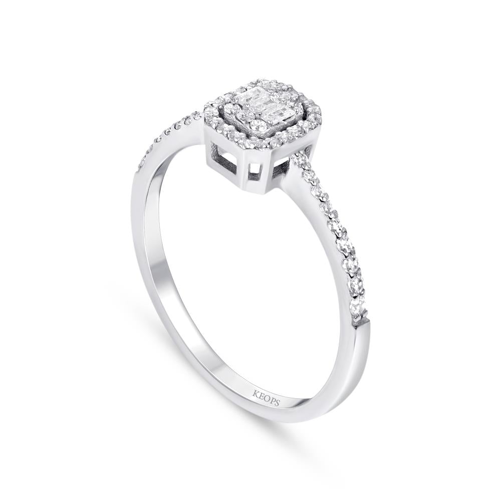 0.25 Karat Baget Pırlanta Yüzük