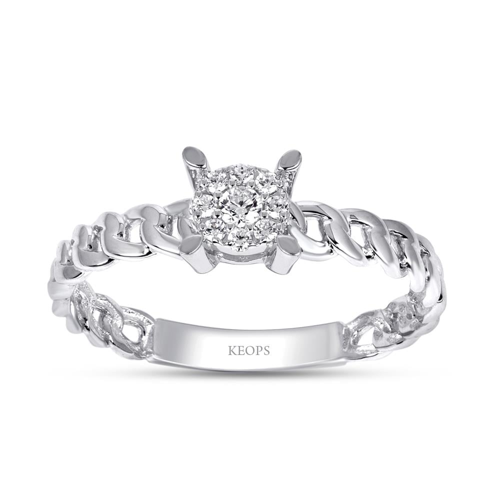 0.08 Karat Fantezi Pırlanta Yüzük