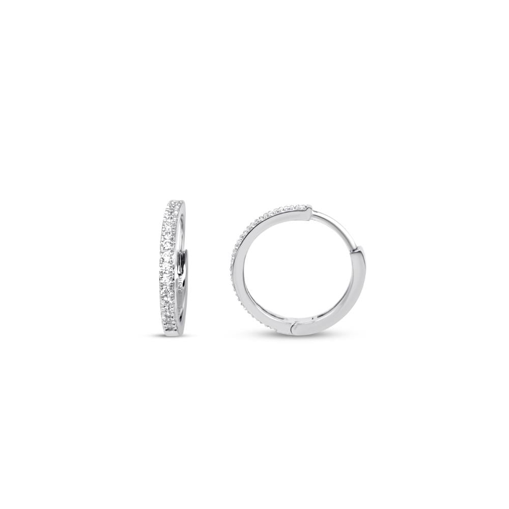 0.26 Karat  Pırlanta Halka Küpe