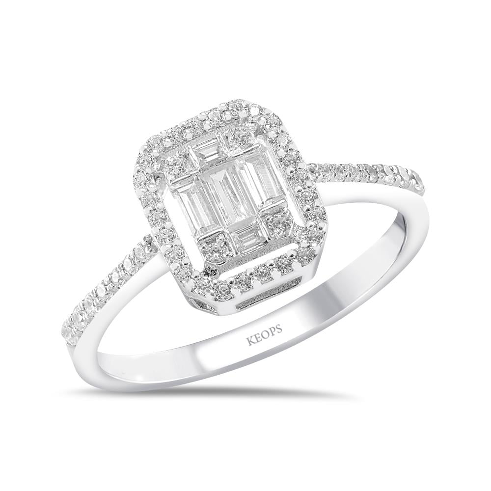 0.40 Karat Baget Pırlanta Yüzük