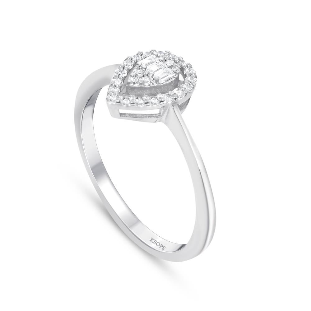 0.18 Karat Fantezi Pırlanta Yüzük