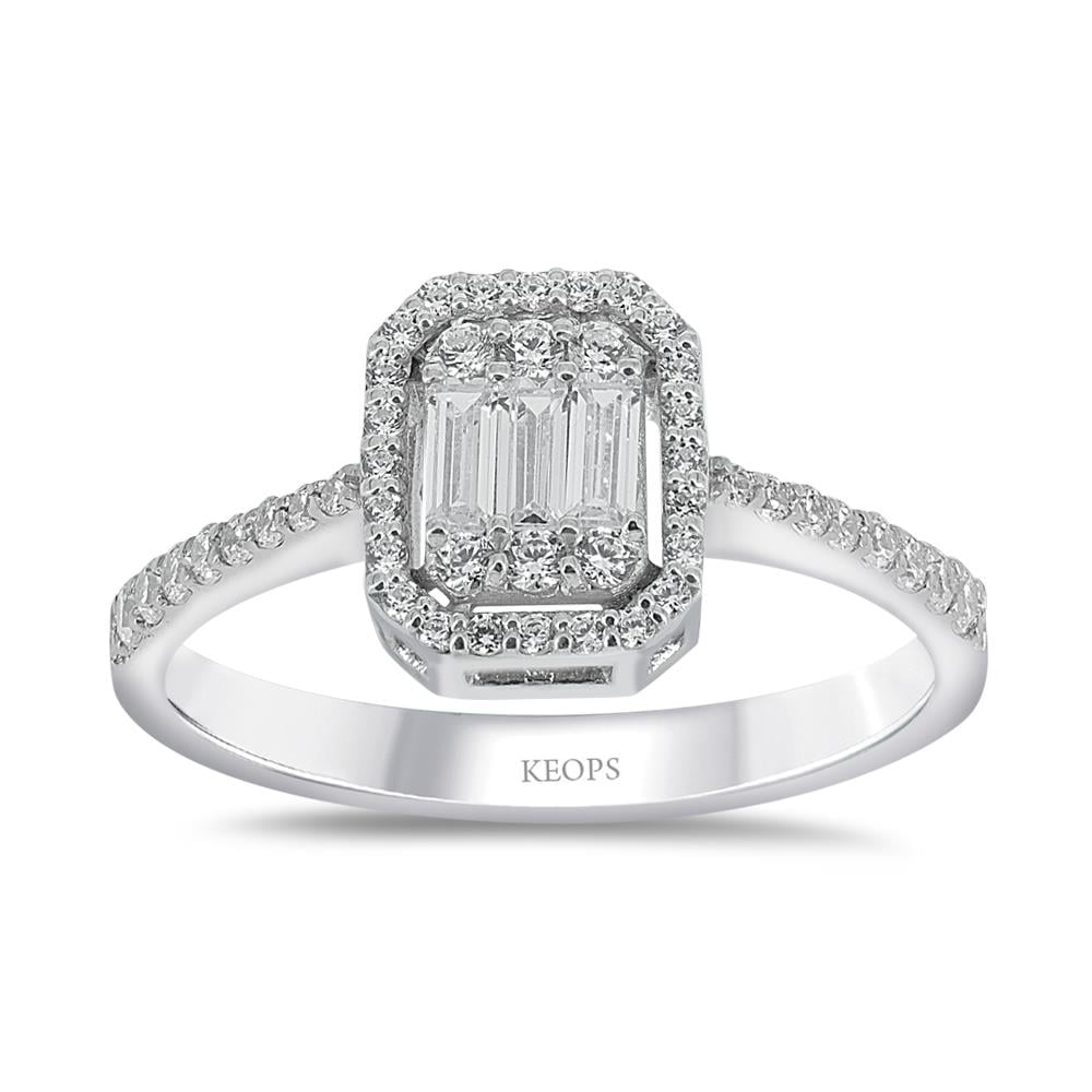 0.41 Karat Baget Pırlanta Yüzük