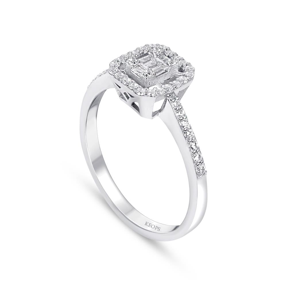 0.29 Karat Baget Pırlanta Yüzük