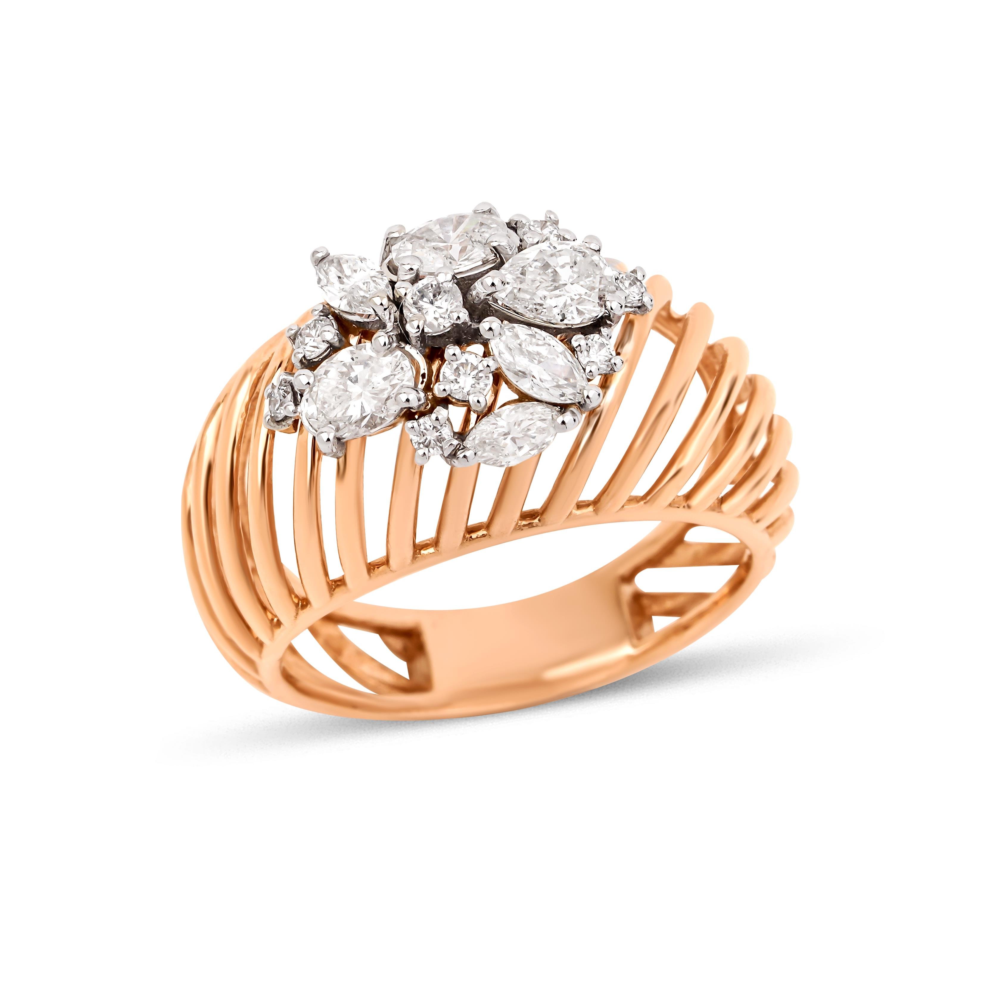 0.96 Karat Pırlanta Santorini Yüzük - IDL Sertifikalı