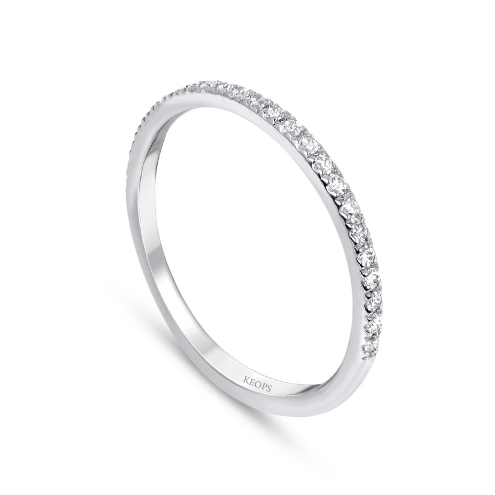 0.13 Karat Pırlanta Yarımtur Yüzük 