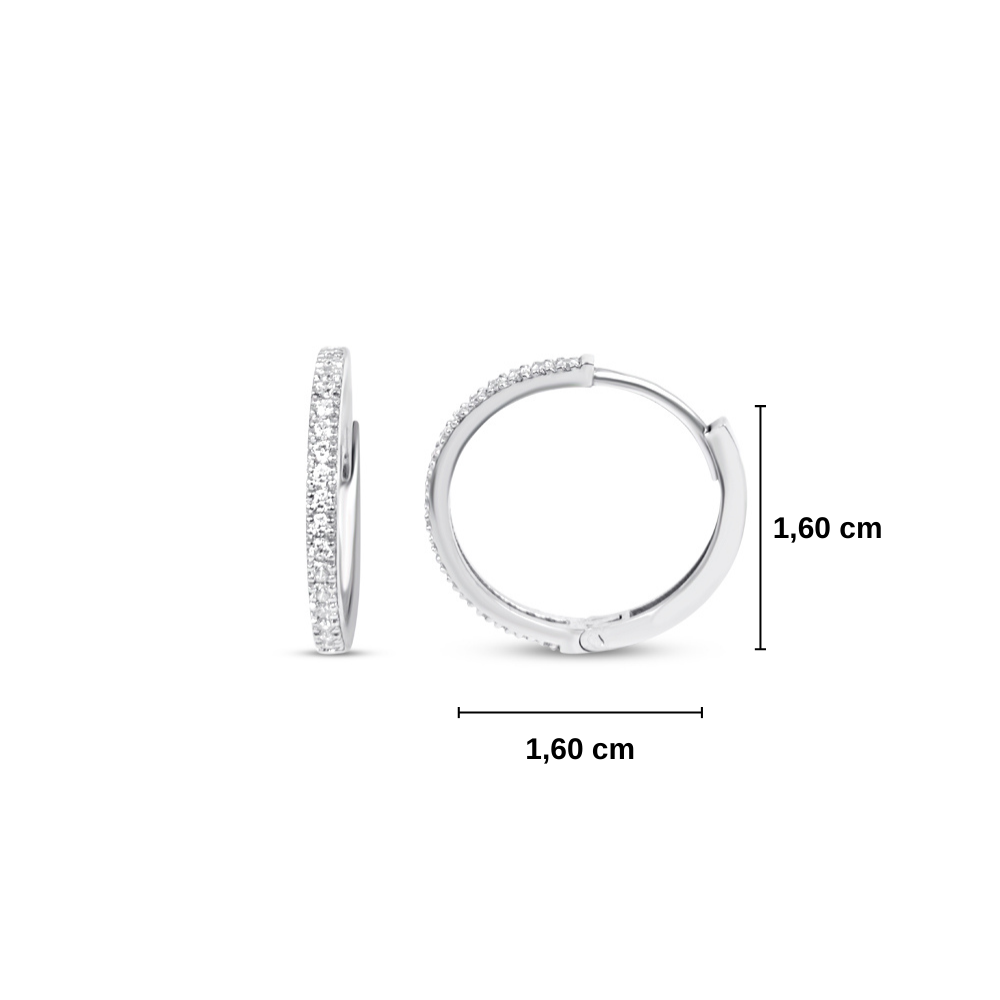 0.27 Karat  Pırlanta Halka Küpe